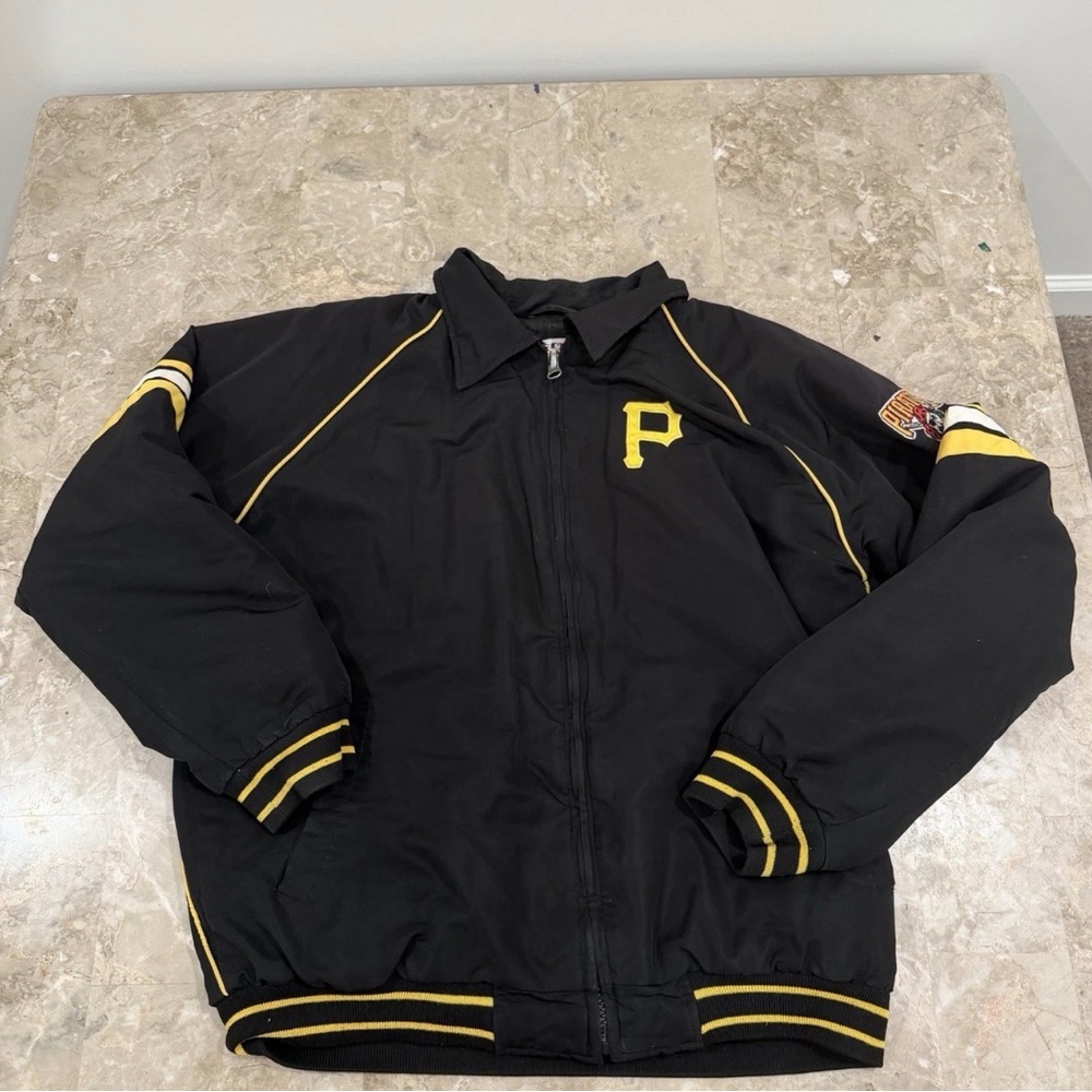 Genuine Merchandise Black and Yellow Bomber Jacket